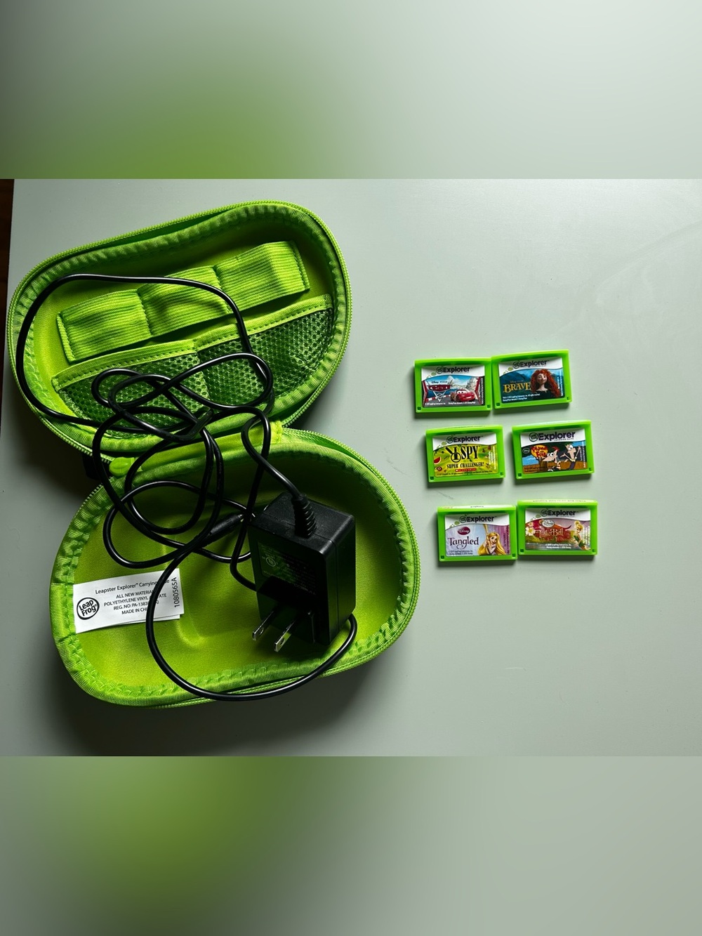 LeapFrog Leapster Explorer Game Bundle w/ Carrying Case, Charger & 6 Games